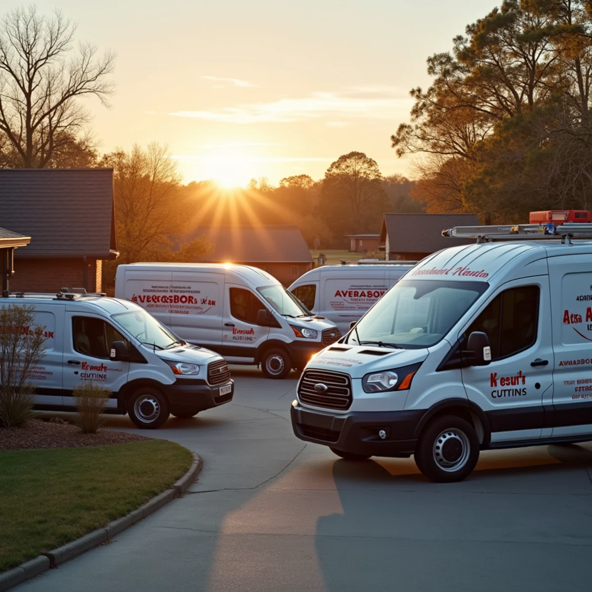 Averasboro Heating & Air service territory map and dispatched fleet serving Harnett and Johnston counties NC